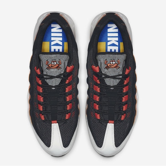 Nike Air Max 95 Baltimore Orioles Away Maryland Crab CD7792-001 Men's Size 9.5 - Picture 1 of 5